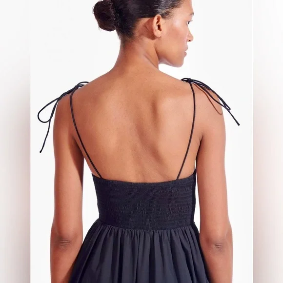 🌺🎉HP🎉🌺 NWT Staud Landry Maxi Dress Black - Picture 3 of 16